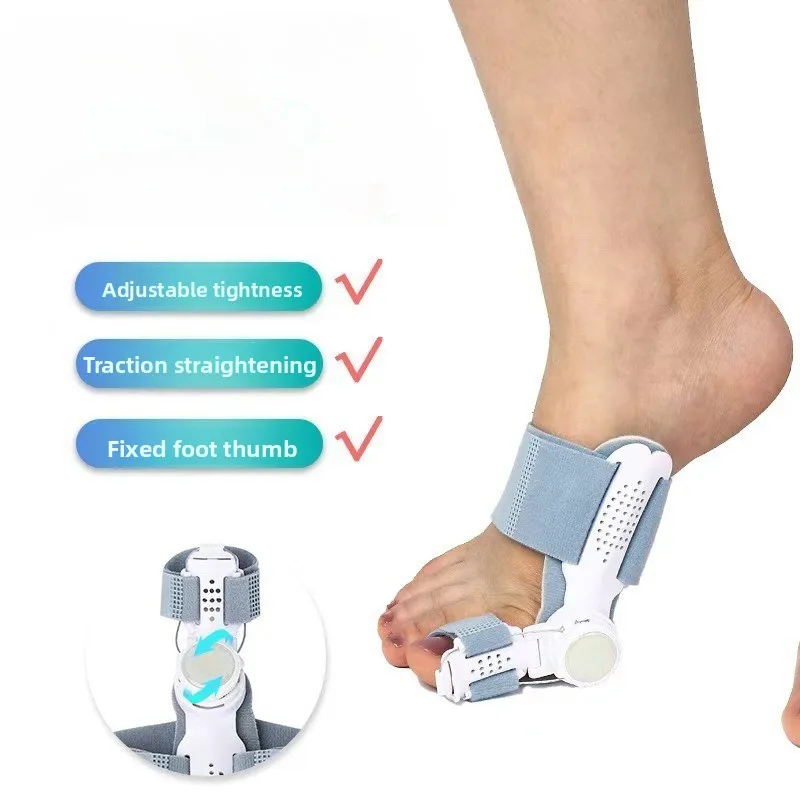 Verstellbarer Hallux-Valgus-Korrektor und Zehenausrichtungs-Orthese | Starke Unterstützung mit atmungsaktiven Löchern, weiche Polsterung Image