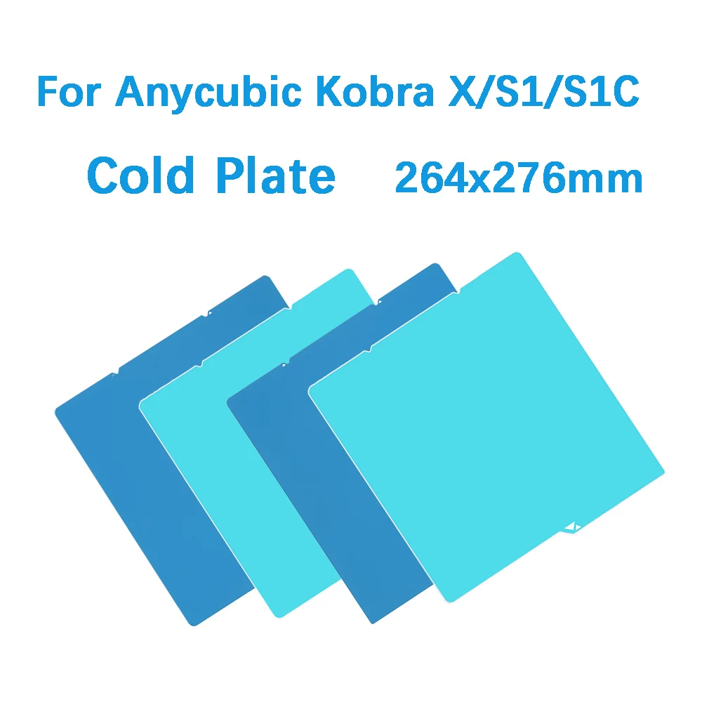  Kobra S1 3D-Drucker Kühlplatte Doppelseitige 3D-Drucker-Heizplatte 264x276mm Mattiert (PLA/PETG Kompatibel) 3D-Drucker Zubehör Image