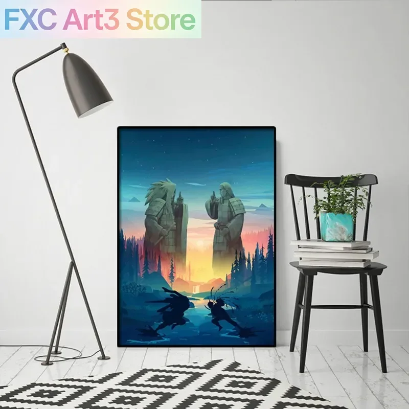 Rahmenloses Naruto Sasuke Leinwandposter – japanisches Anime-HD-Dekorationsgemälde für die Wanddekoration zu Hause Image