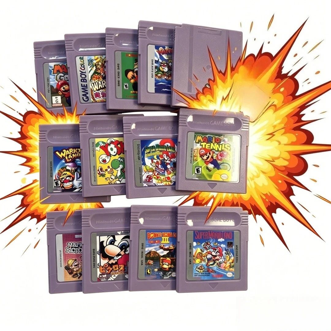 New GBC 16 Bit Game Video Game Cartridge Console16 Bit Game Card Wario Land Donkey Kong Wario Land 2 Yoshi for GBC/GBA Mario