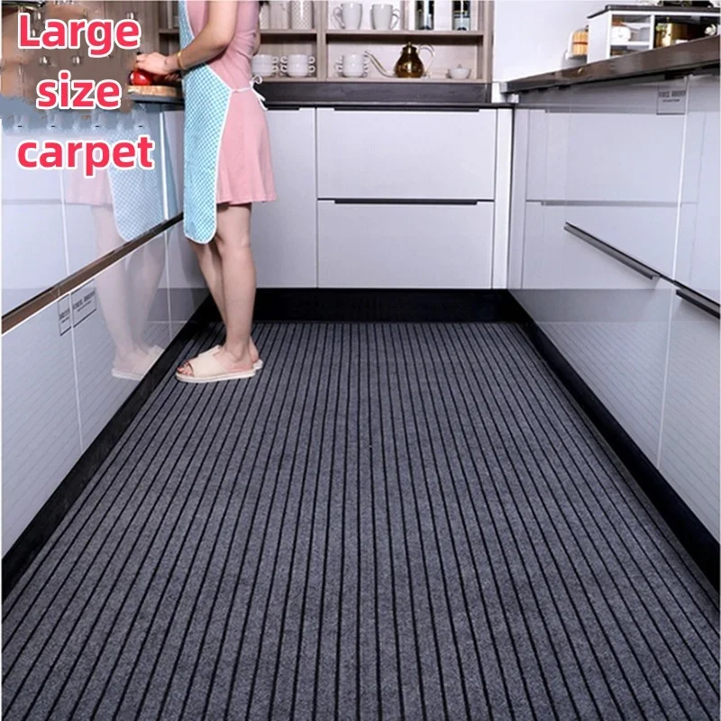 Large Area Carpet Anti Slip Washable Striped Rugs Home Decor Quick Water Absorption Bathroom Floor Mats Balcony Hallway Kitchen