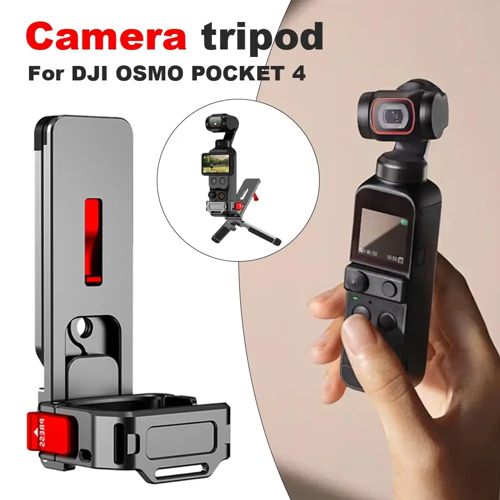 Für DJI Pocket 4 Magnetisches Stativ Action-Kameras Multifunktionaler Metall-Verlängerungsrahmen Halterungsadapter für Außenaufnahmen Live-Übertragungen Image