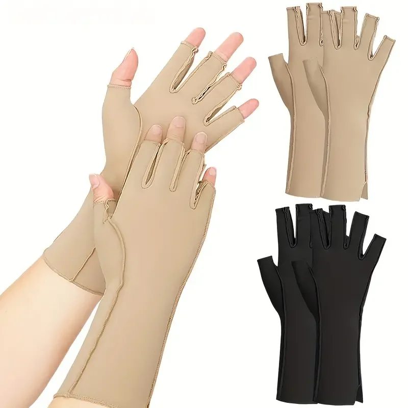 1 Paar Arthritis-Kompression shand schuhe, finger loser Kompression shand schuh für Arthritis für Männer und Frauen, offener Finger kompression shand schuh Image