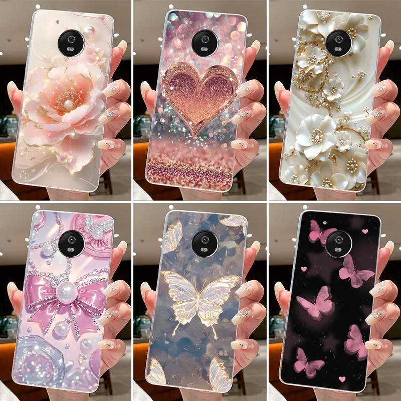 Coque de téléphone pour Motorola Moto G5/Moto G5 Plus/Moto X 2017, étui de protection pour Moto G5S/Moto G5S Plus, housse en Silicone souple TPU