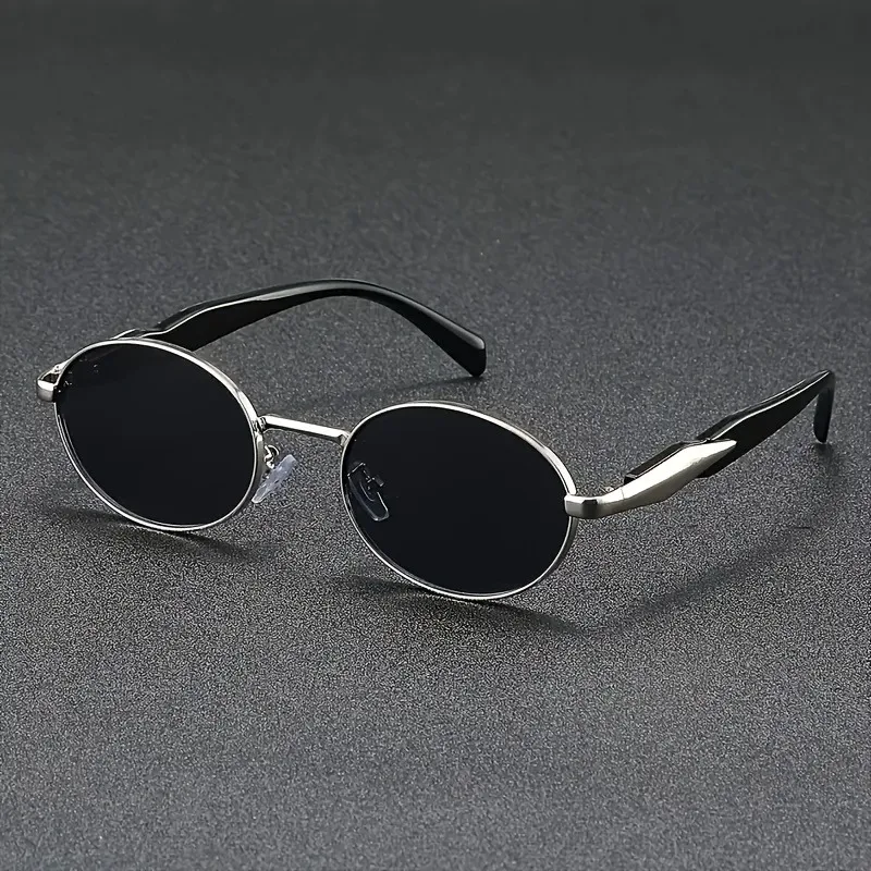 2 Stück – Modische, strukturierte, exquisite Brille mit kleinem runden Rahmen Image