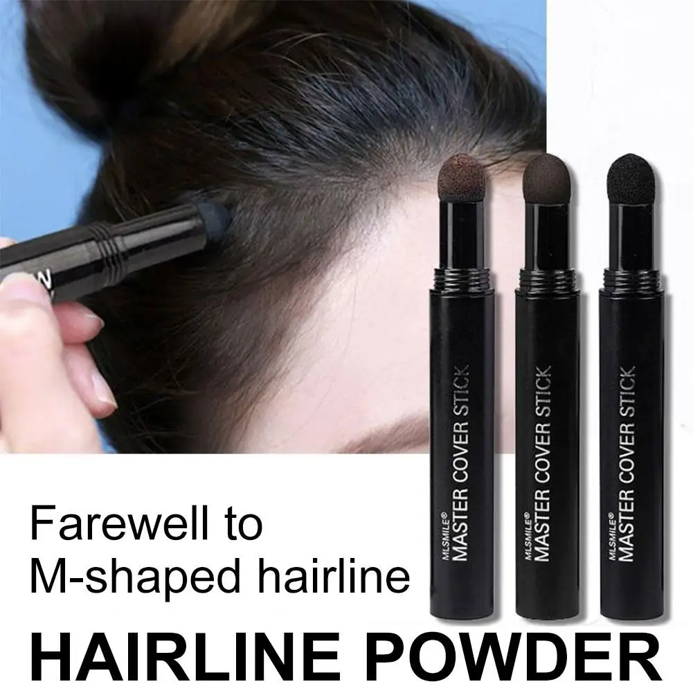 Haarlinien-Reparaturstift, modifiziert, 6 Farben, natürliches Füllpuder zur Abdeckung der Haarlinie, sofortige Ansatzabdeckung, Füllung und Schattierung Image