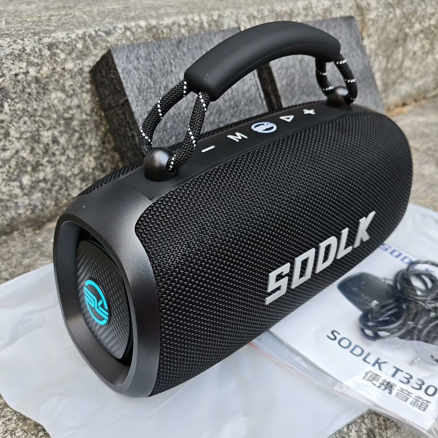 Enceinte Bluetooth SODLK T330, son puissant de 100W avec basses de 60W, audio HiFi, TWS, étanche IPX6, portable pour les fêtes en plein air et la maison