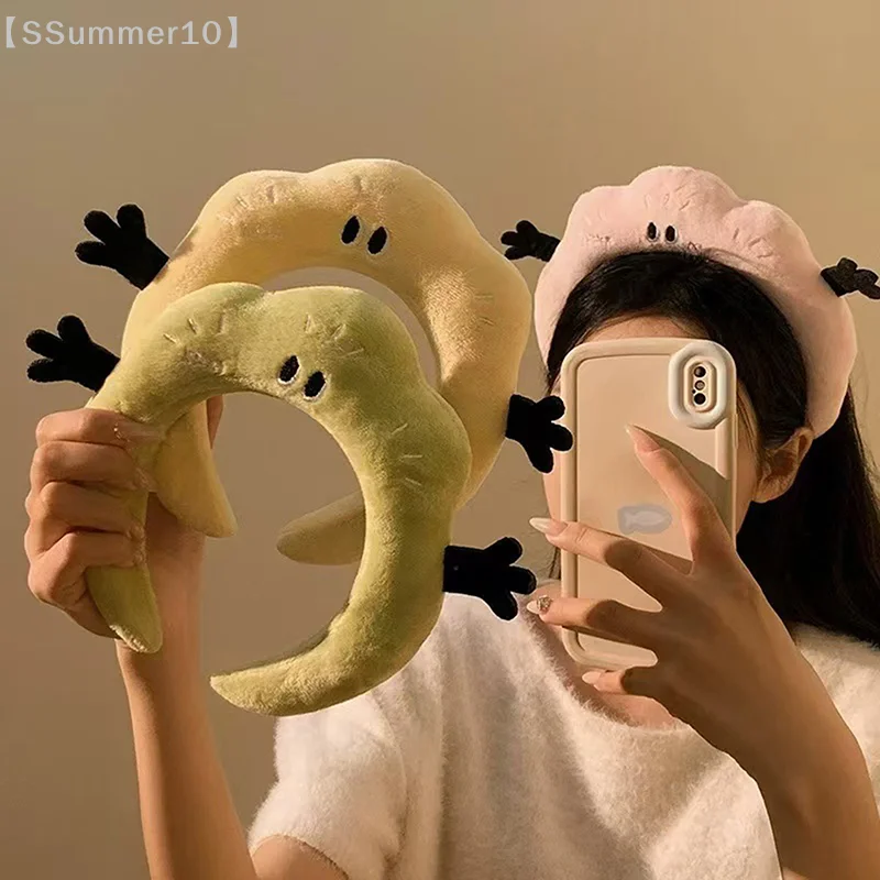 【SSummer10】Niedlicher Cartoon-Wolken-Plüsch-Haarreif zum Waschen des Gesichts, Stirnband, Kopfbedeckung für Frauen und Mädchen, Haar-Accessoires【SS】 Image