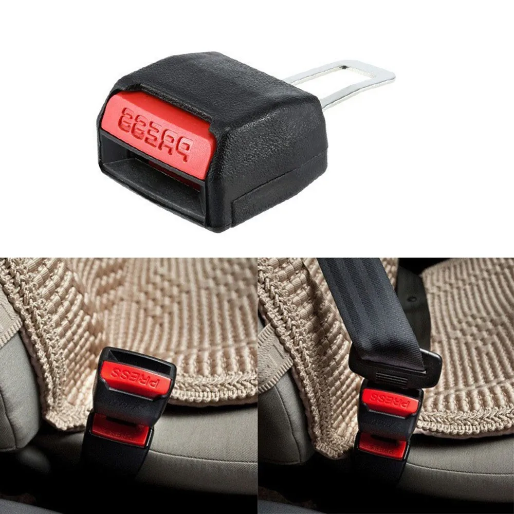 1pc/2pcs Car Seat Belt Extension Plug Car Safety Seat Lock Buckle Seatbelt Clip Extender Converter Baby Car Seat Accessories