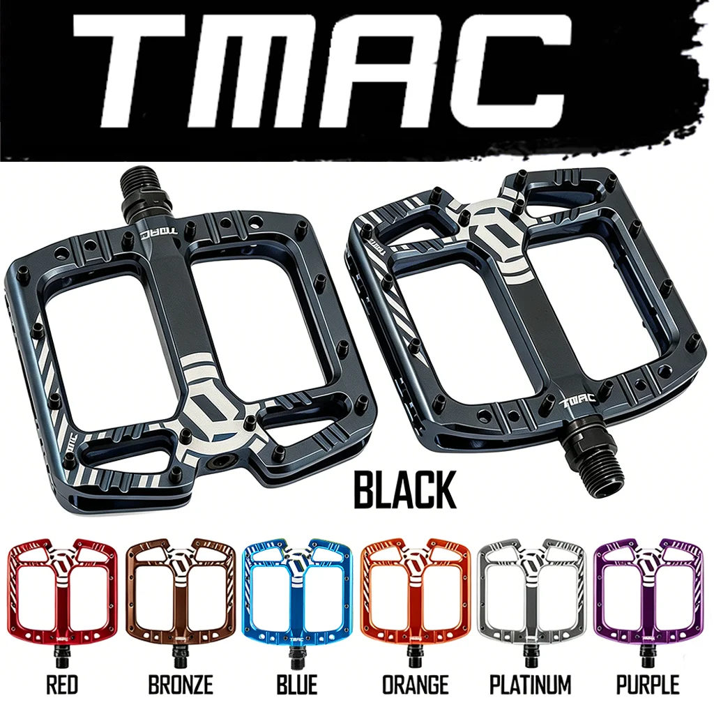 TMAC Fahrradpedale Aluminiumlegierung Breite Plattformpedale BMX Downhill MTB Fahrradzubehör MTB DH Fahrrad Anti-Rutsch-Pedale Image