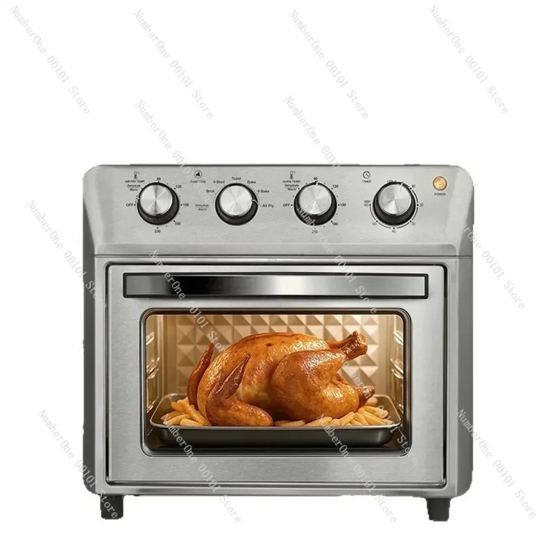 25L Haushalts-Heißluftfritteuse und Bratofen, Edelstahl Multifunktions-Elektrofritteuse, CE CB Zertifiziert für Europa und Amerika Image