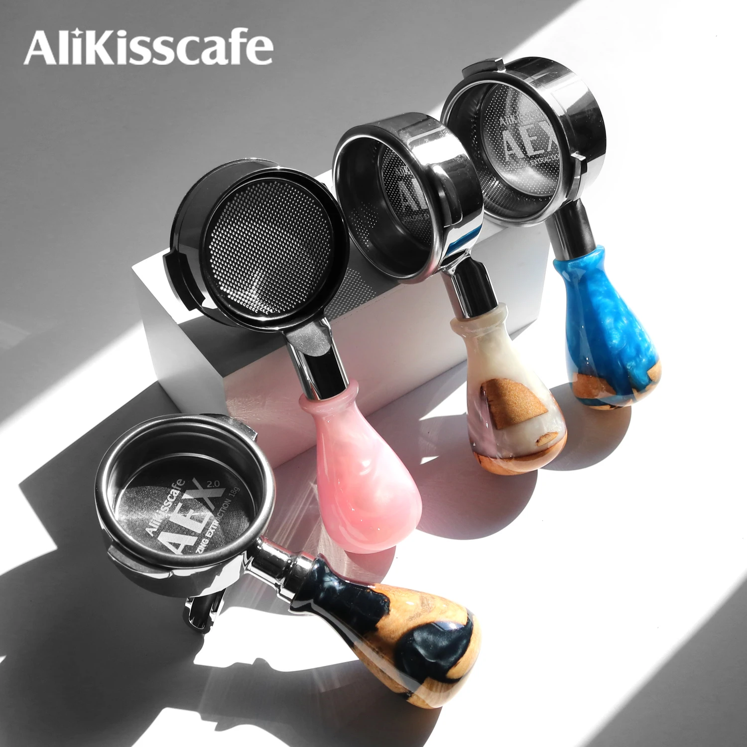 58mm Kaffee Bodenloser Siebträger Nackt Für E61 Gaggia Nuova Hibrew H10a Breville 9series Espressomaschine Barista Zubehör Image