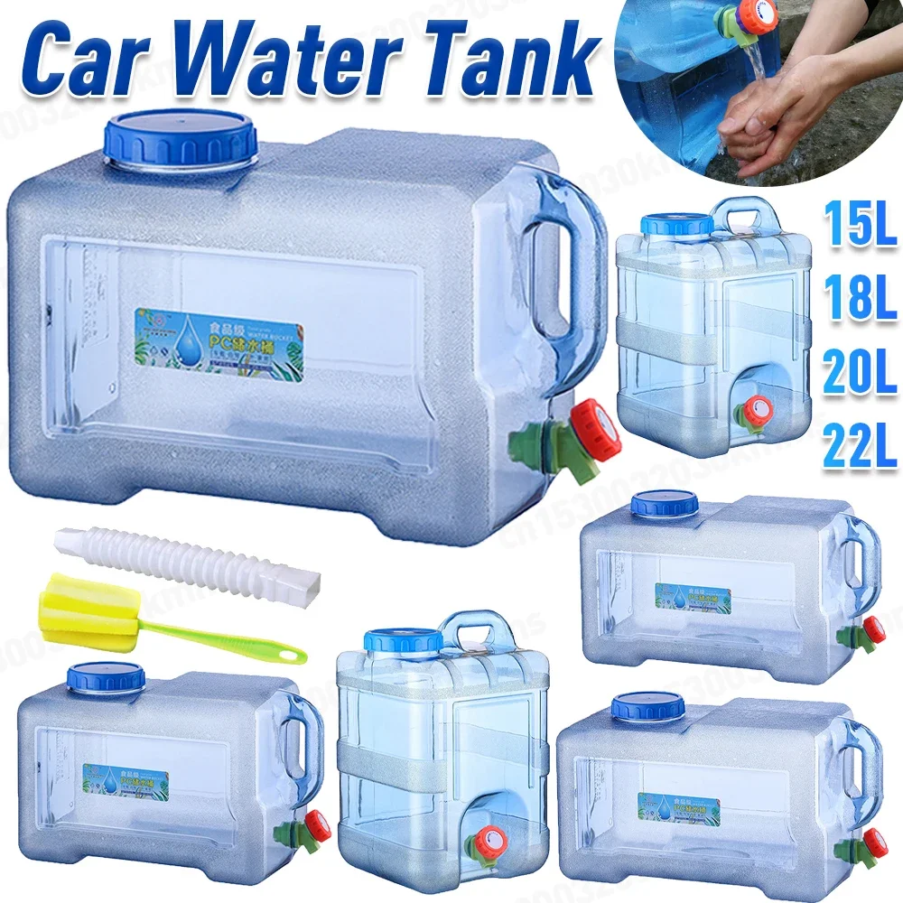 5-22l Trinkwasser eimer mit Reinwasser tank Wassersp eicher mit Wasserhahn für Camping im Freien Kochen Picknick Wandern Image