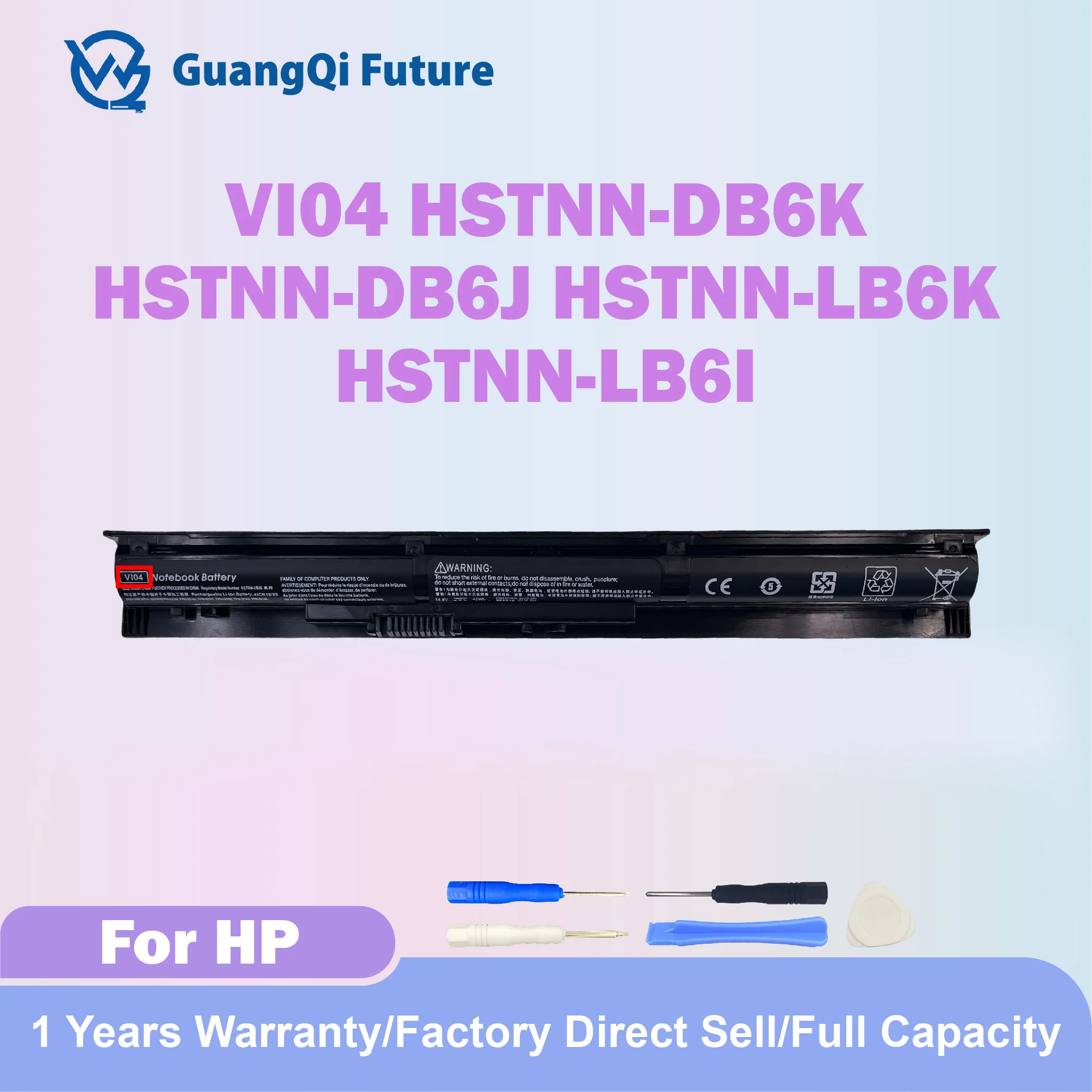 VI04 14,8 V 42WH Laptop-Akku für HP ProBook 440 G2 450 G2 Envy 14 15 17 Pavilion 15 17 TPN Q139 Q140 Q141 Ersatz 756743-001 Image