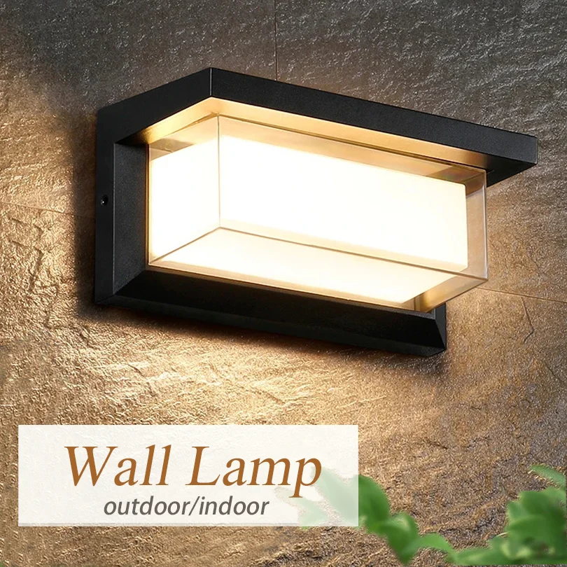 Led Outdoor Wand Licht Wasserdicht IP66 Motion Sensor Led Außen Beleuchtung Veranda Lichter Balkon Garten Lichter Außen Wand Lampe