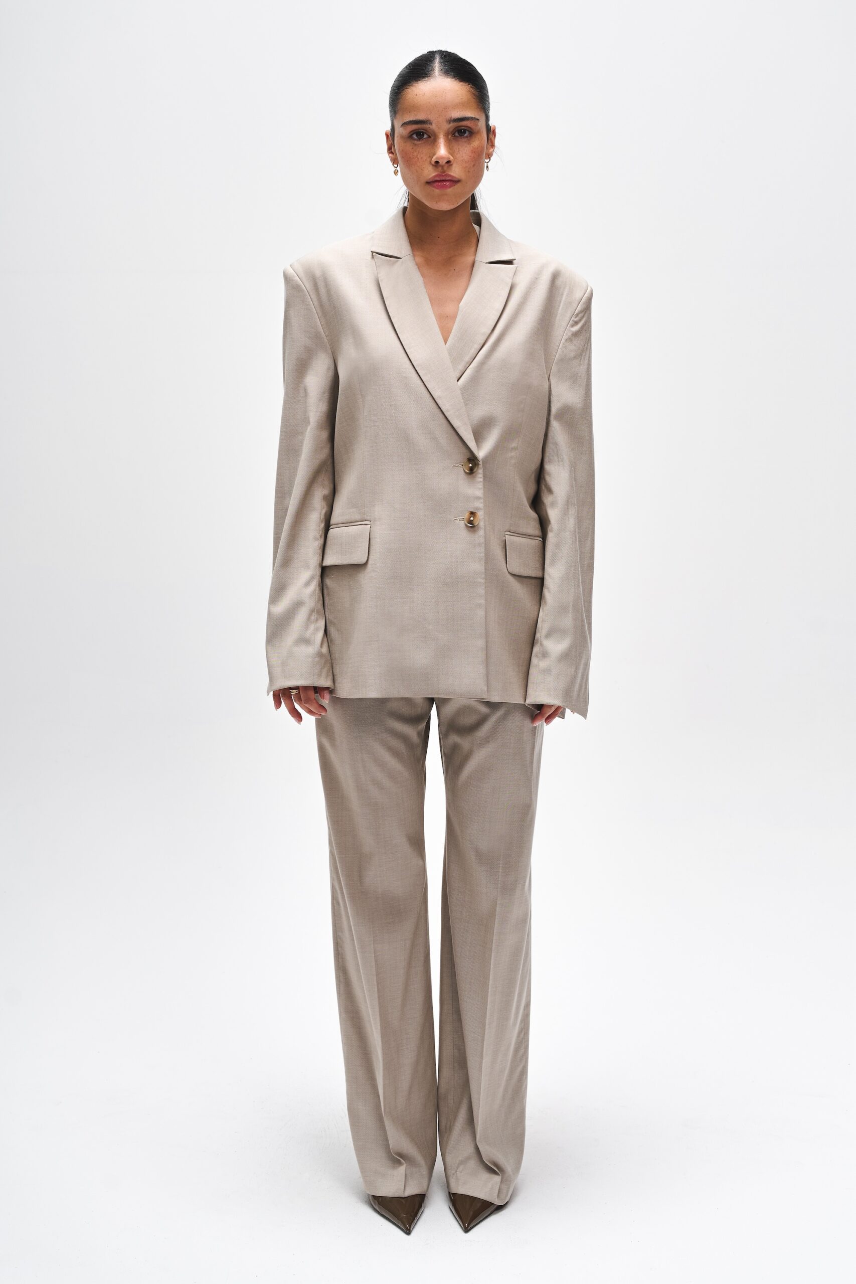 BENU Damen Elegante Beige Hose M