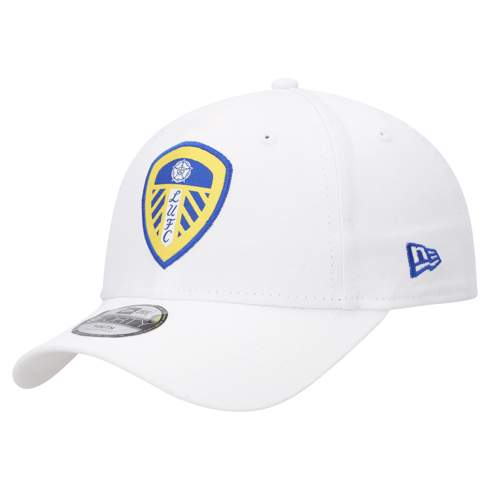 Leeds United New Era Core 9FORTY – Weiß – Kinder