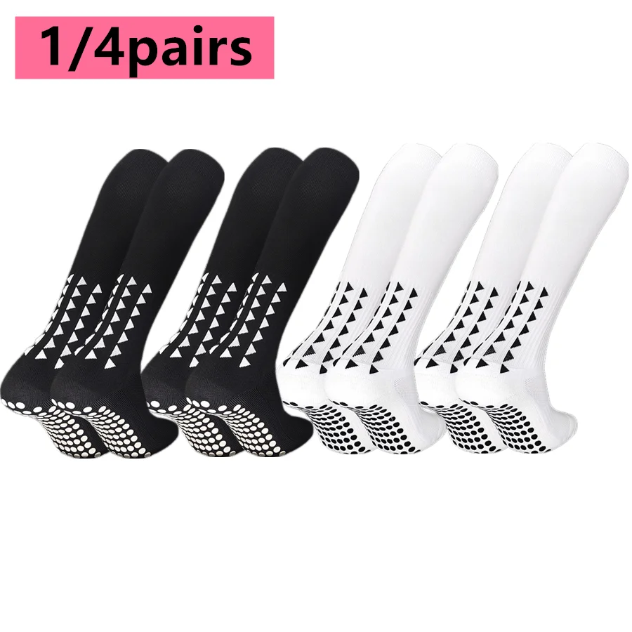 1/4 Paar Athletische Rutschfeste Grip-Socken Sport Fußball Baseball Socken Image