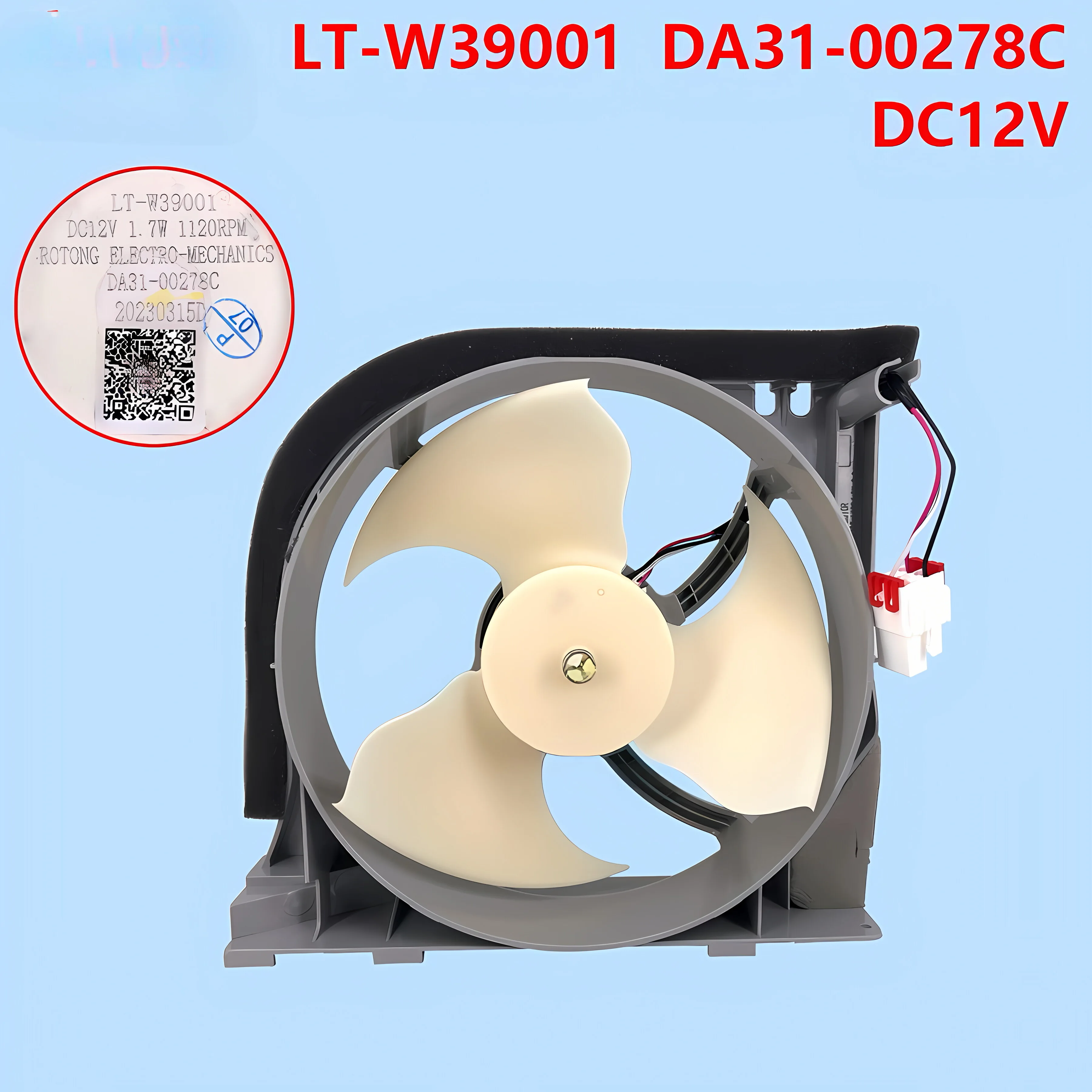Moteur de ventilateur de condensateur de réfrigérateur pour ventilateur de refroidissement de réfrigérateur Samsung DA31-00340A radiateur de réfrigérateur LT-W39001 pièces de réfrigérateur