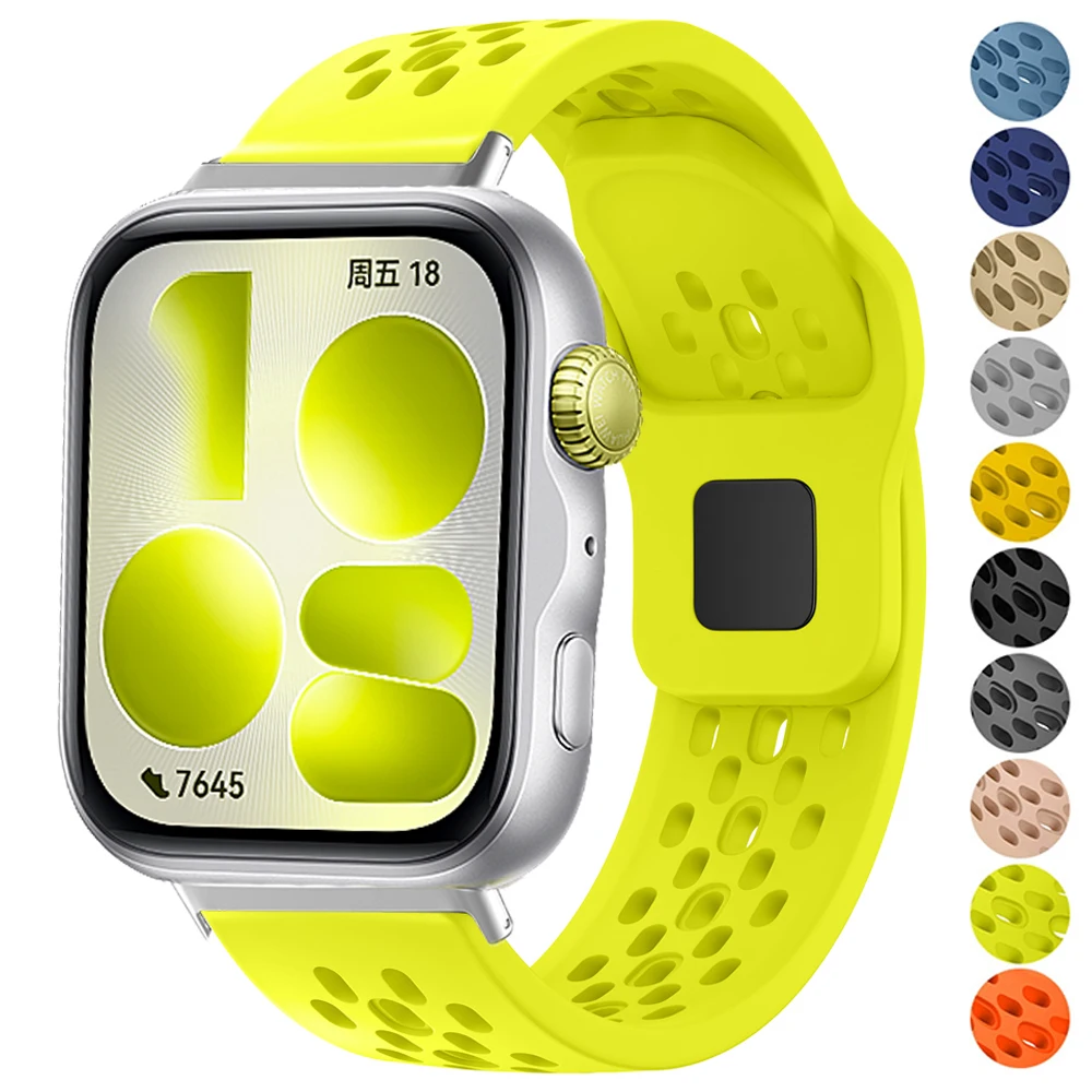Silikonarmband für Huawei Watch Fit 5 Pro 4 3 Atmungsaktives Sportarmband für Huawei Watch Fit3 Fit4 4 Pro Fit5 Ersatz-Armband Image