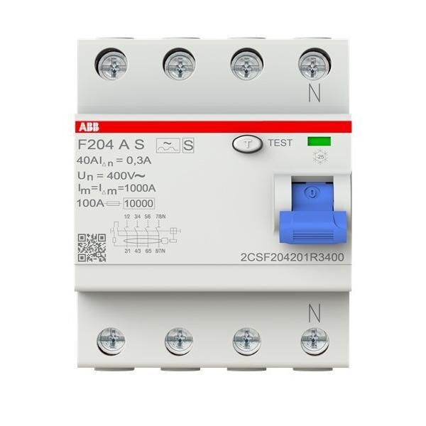 ABB Stotz S&J FI-Schutzschalter F204AS-40/0,3 2CSF204201R3400 Image
