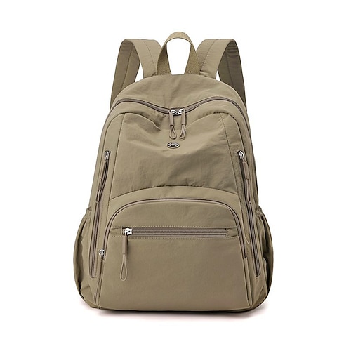 Zaino da donna impermeabile in poliestere, disponibile in vari colori, capiente con numerose tasche, spallacci regolabili, ideale per la scuola superiore. studenti universitari, ritorno a scuola,