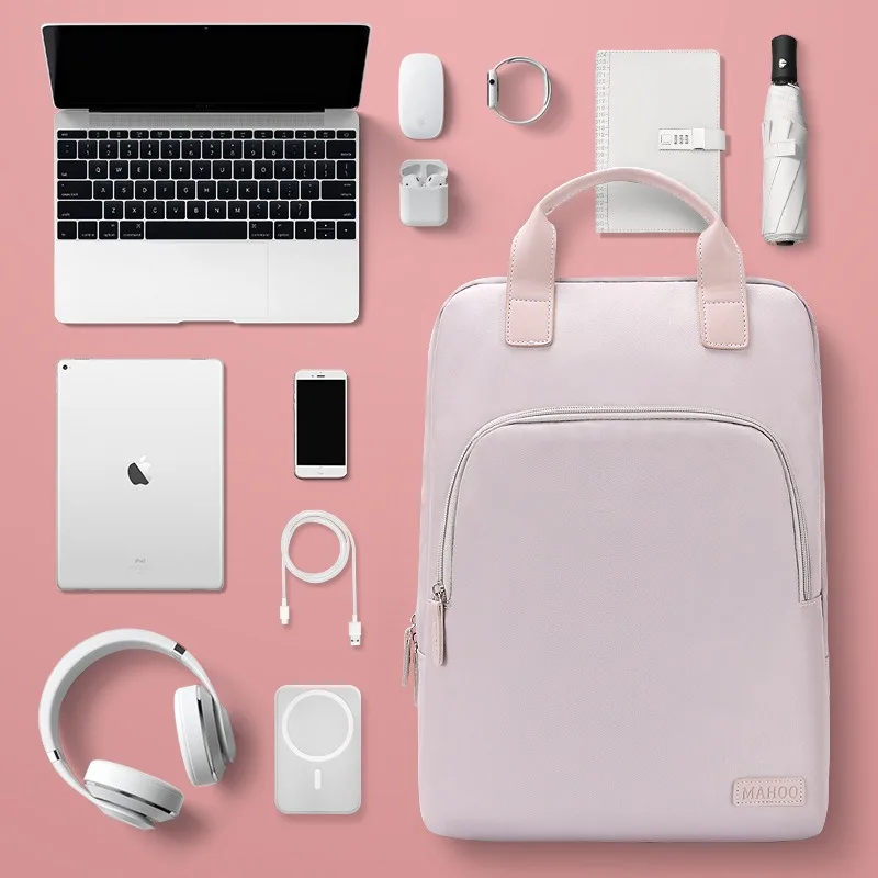 Damen-Rucksack Lässiger Modischer Studentenrucksack Koreanischer Stil Vielseitiger Reise-Laptop-Rucksack Computertasche Image