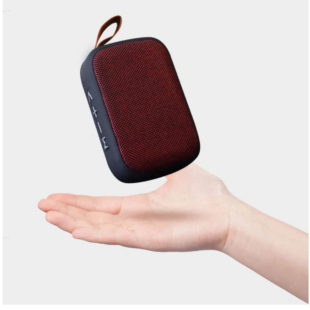Haut-parleur Bluetooth universel en tissu portable, connexion sans fil, sports de plein air, audio stéréo, prise en charge de la carte TF, téléphone portable