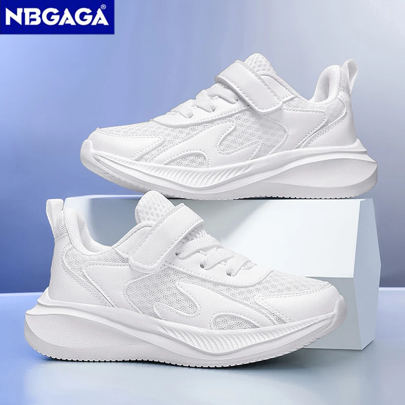 Weiße atmungsaktive Mesh-Freizeitschuhe für Kinder von Studen's für Jungen und Mädchen, Sommer, Schule, Wandern, Sport, Outdoor, Kinder, Laufschuhe