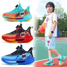 2025 Nouvelles chaussures de basket-ball en plein air pour enfants en cuir d