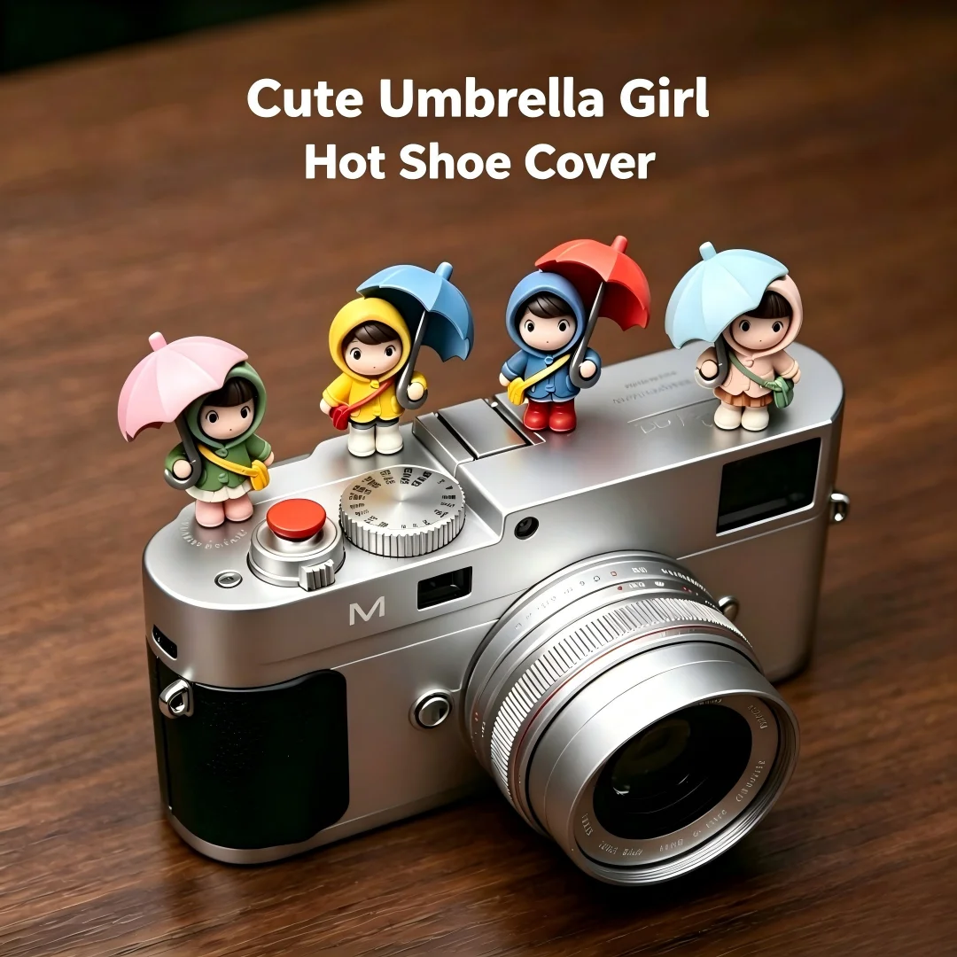 Niedlicher Regenschirm-Mädchen Blitzschuhschutz für Leica Q2 Fuji X100V X-T5 Sony ZV-1 Canon EOS R5 Nikon Z5 Kamera-Zubehör Image