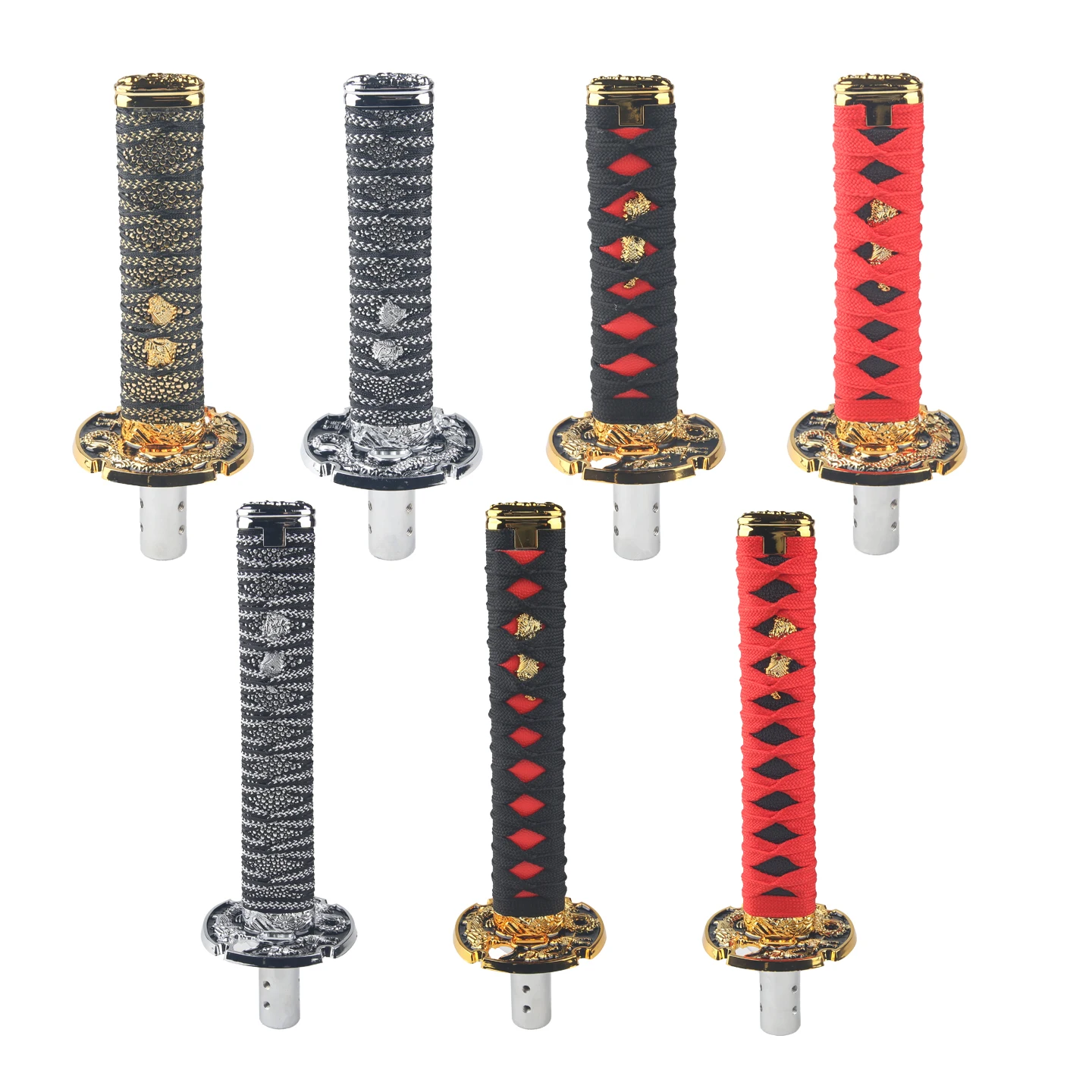 Universeller 150MM/200MM JDM Katana Samurai-Schwert-Schaltknauf mit Adaptern Image