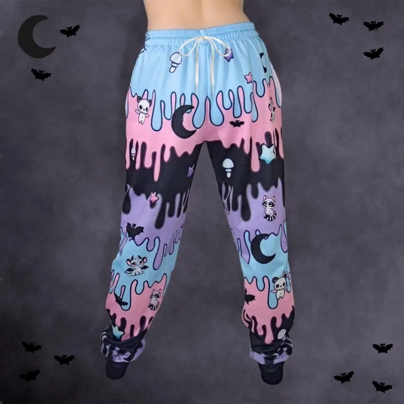 2026 Trendige Modische Neue Hip-Hop Comic-Style Loose Pants Sommer 3D-Druck Y2K Street Style Gerade Hose Große Größen