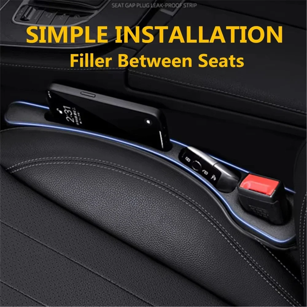 Für Audi A1 8X A3 S3 8L 8P 8V A4 S4 B6 B7 B8 B9 A5 A6 S6 C5 C6 C7 C8 A7 TT 8N 8J Autositz-Lückenfüller Anti-Leck-Stoppstreifen Organizer Image