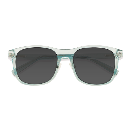 Unisex s square Clear Green Plastic Prescription sunglasses - Eyebuydirect s Jamboree