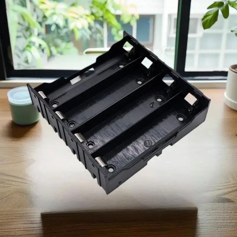 1 2 3 4 Fächer Batteriebehälter mit Hartpins ABS 18650 Powerbank-Gehäuse 1X 2X 3X 4X 18650 Batteriehalter Aufbewahrungsbox Image
