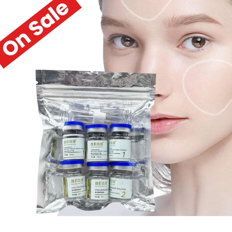 GHK-CU Kupferpeptid Lyophilisiertes Pulver-Kit, 99% Reinheit Anti-Aging Serum, Reduziert Feine Linien Repariert Hautbarriere Hautpflege Image