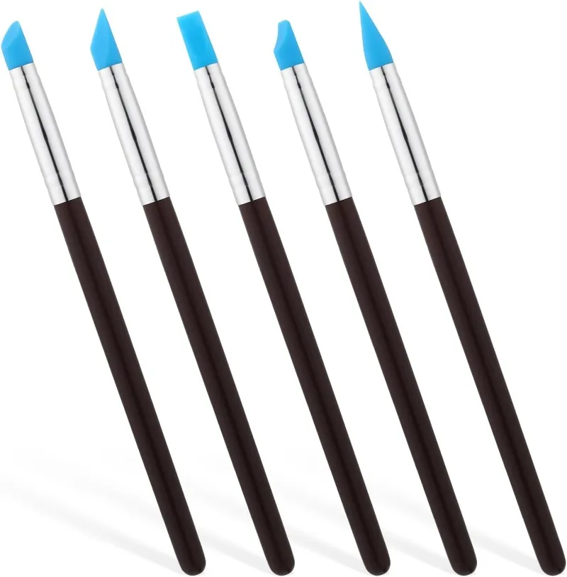 Outils de sculpture en silicone pour l'argile, outils de mise en œuvre de la peinture, pinceau pour documents, outil de correspondance, outils en argile polymère, outils de coupe de poterie, artisanat