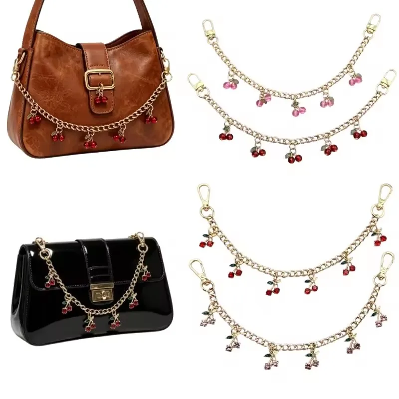 Stilvoller Erdbeer-DIY-Taschenanhänger für Frauen, Kirsch-Schlüsselanhänger, Schulranzen-Charm, Perfektes Muttertagsgeschenk Image