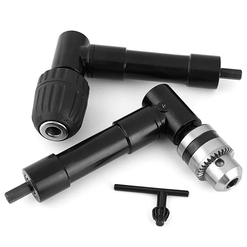 90-Grad-Winkelbohrer aus Aluminiumlegierung, Drehwerkzeug mit Eisenbohrfutteradapter für Engraumbohrungen Image
