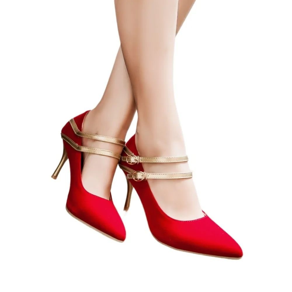 Große größe 33-47 Stil damen sexy schuhe frau frauen zapatos de mujer high heels hochzeit schuhe sapato chaussure femme pumpen 6685