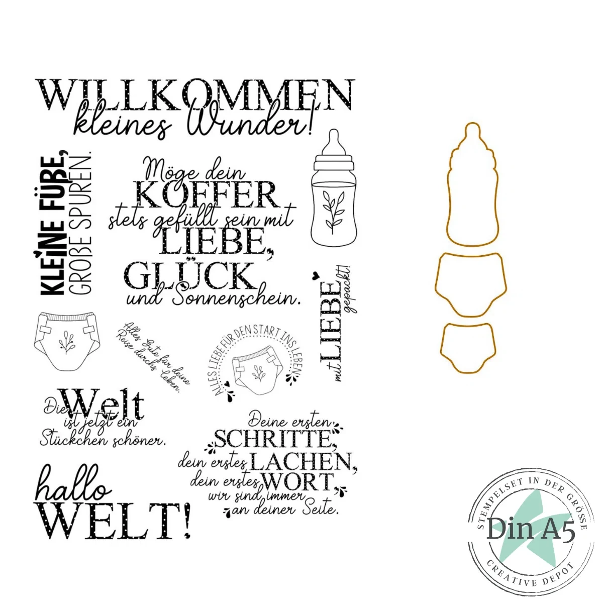 Hinten Stamps 2026 Neue Metall-Stanzformen für Scrapbook, Tagebuch, Dekoration, Prägevorlage, DIY-Grußkarte, handgefertigt Image