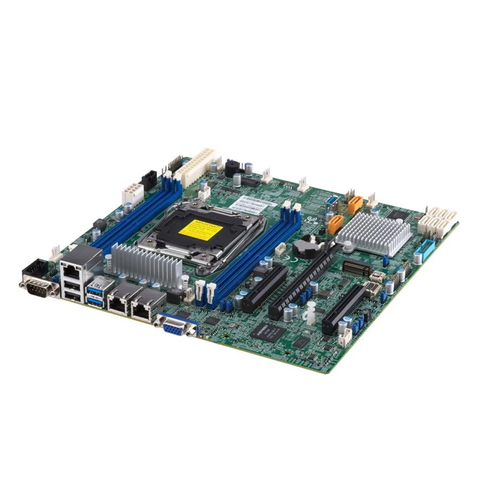 Carte mère pour serveur X11SRM-F, monocanal, 2066 broches, puce C422 W-2200 IPMI MicroATX