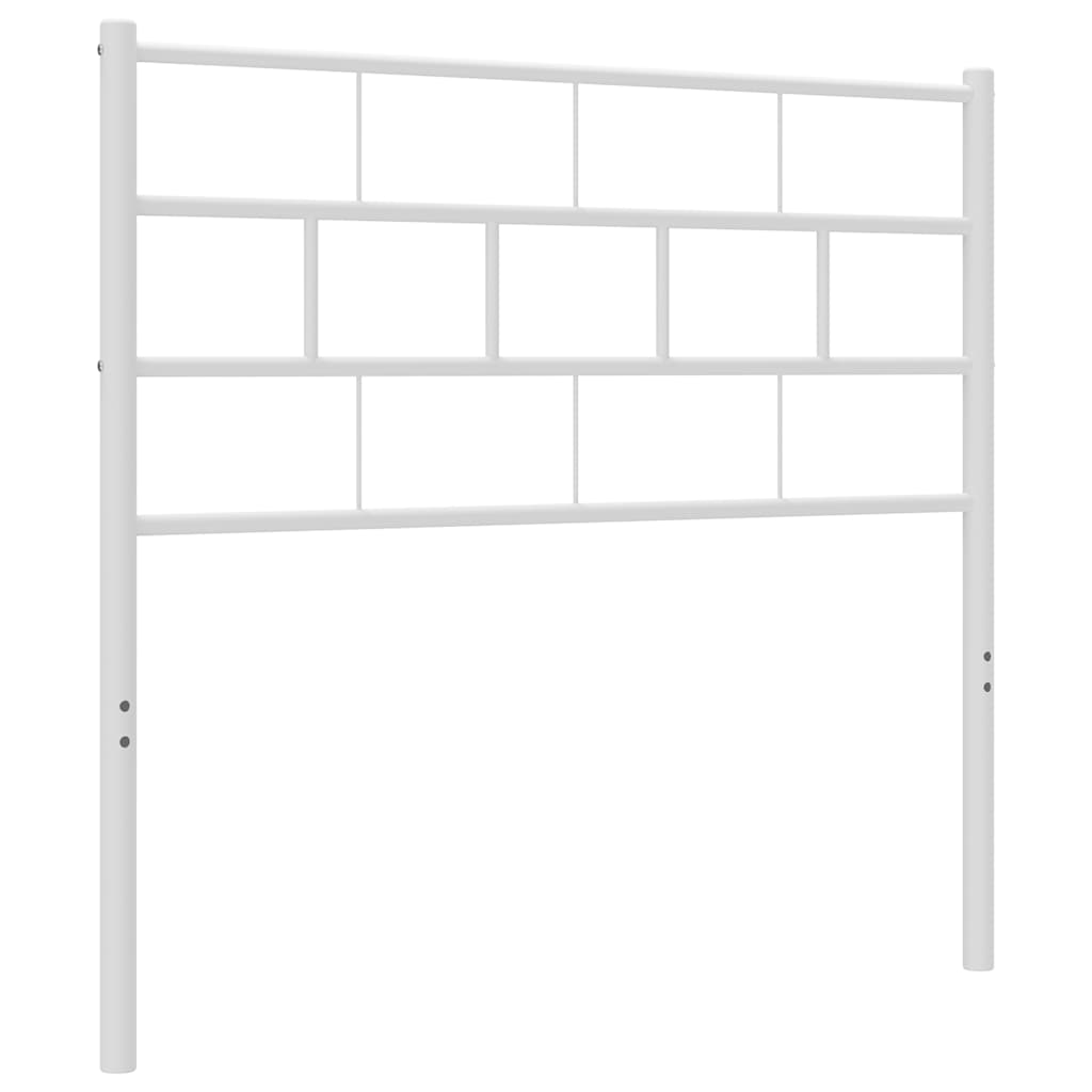 vidaXL Ersatz-Kopfteil Metall Weiß 80 cm Image