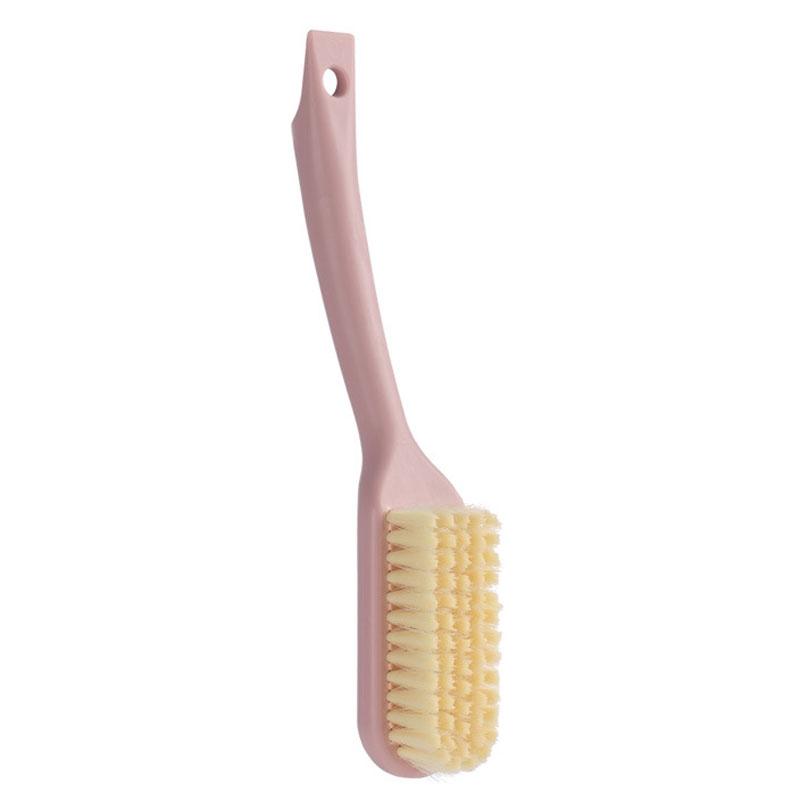Long Handle Soft Bristle Shoe Cleaning Brush With Hook Ergonomic Multi Use Household Scrub Brush blue