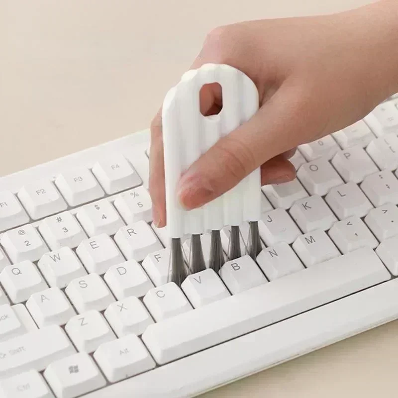 Keyboard & Groove Cleaning Brush Tool Precision Dust Removal & Household Gap Detailer dark Gray