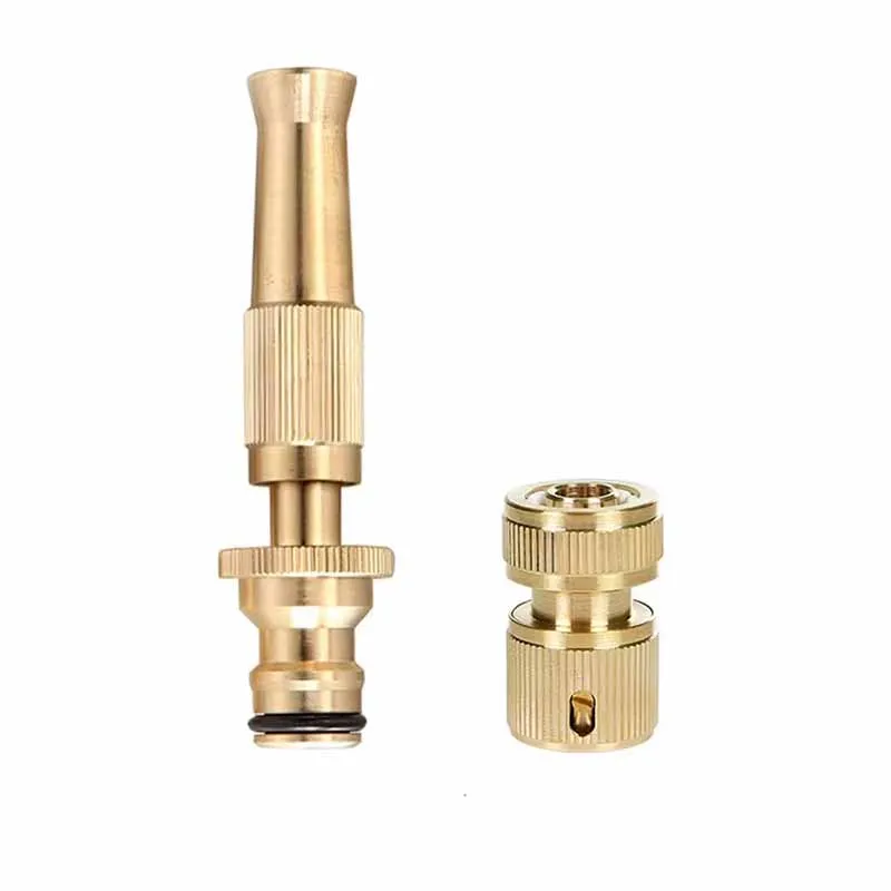 Adjustable High Pressure Hose Nozzle Brass Spray Gun For Garden Watering & Car Cleaning Adjustable High Pressure Hose Nozzle Brass Spray Gun For Garden Watering & Car Cleaning
