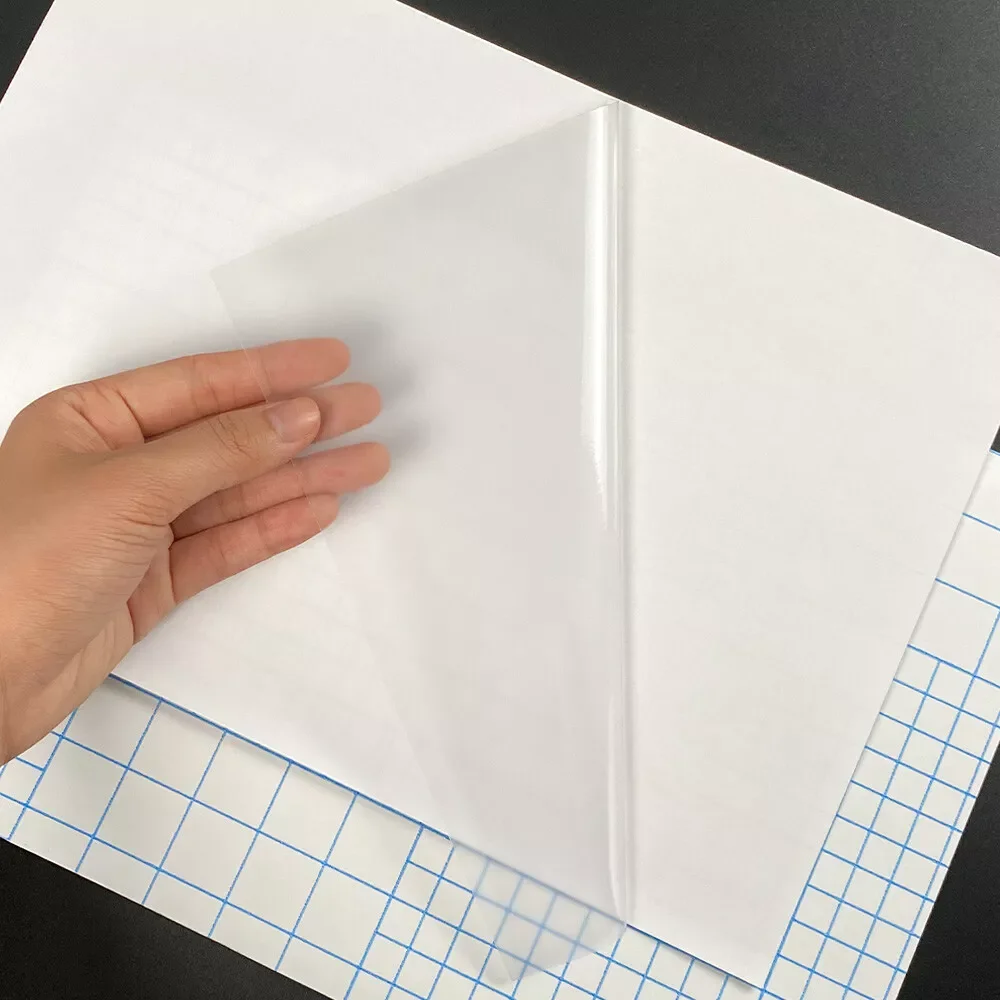 20/50 Blatt A4 Matte Transparente Kaltlaminierfolie Selbstklebende Laminierfolie Wasserfeste Vinyl-Aufkleberfolie Image