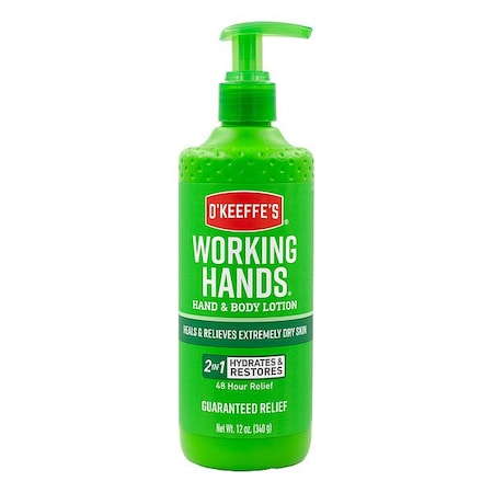 OKEEFFES 115760 Hand and Body Lotion,12 oz,Cream