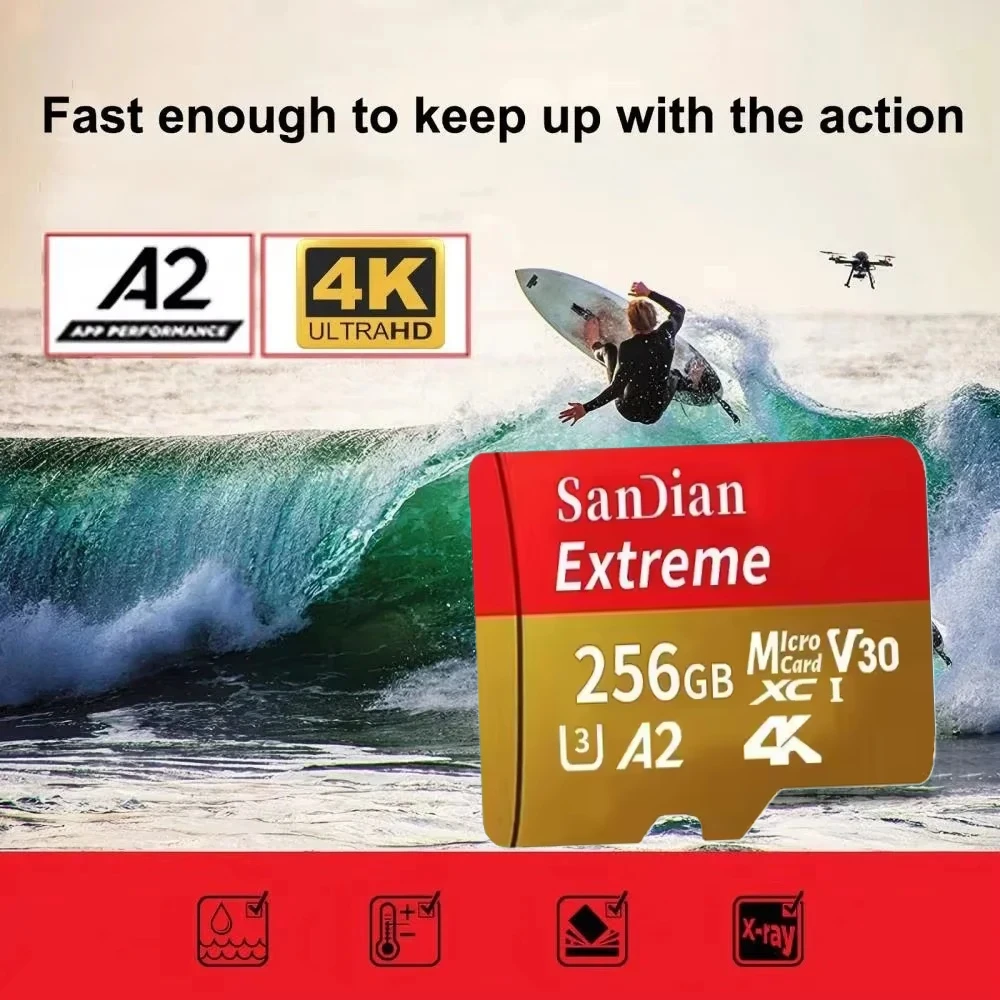 Neue 1 TB Micro TF/SD-Karte, Speicherkarte, 128 GB, 256 GB, Mini-Speicherkarte, Klasse 10, für Kamera/Telefon Image